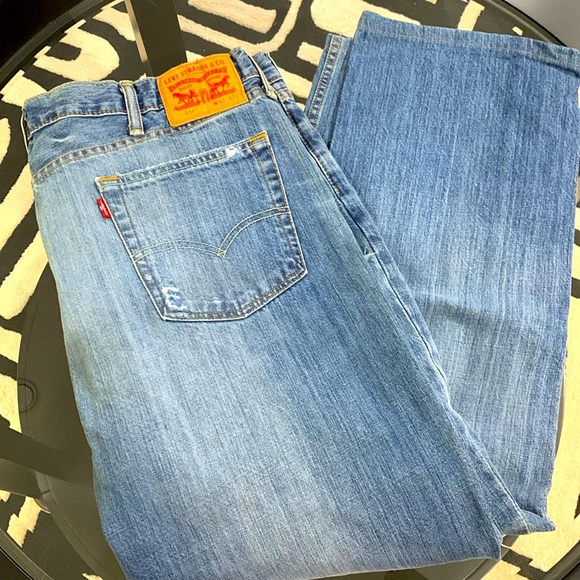 Men’s LEVI STRAUSS & CO #514 distressed jeans 40x30 - Picture 3 of 8